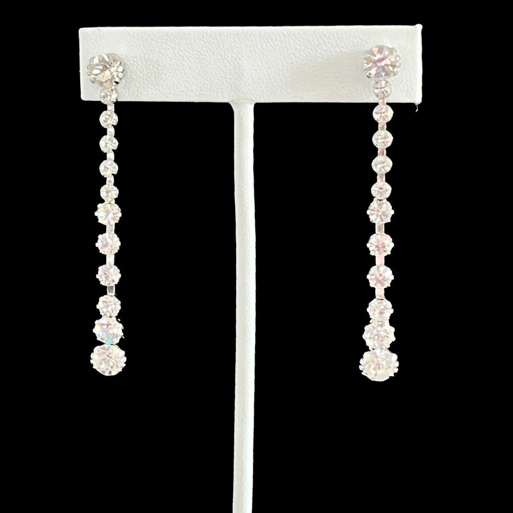 New Ti Adoro Crystal Bridal Earrings Quinceanera Formal Prom - 6S